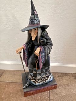 Jim Shore Old Witch w/ Cane collectible