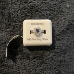 Moissanite Semi Precious Stone Sterling Silver  