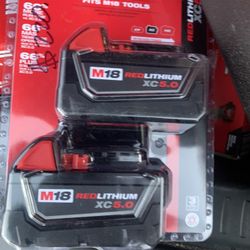 Milwaukee Dual Pack 5.0 Batteries 