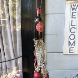 “Jellybean” Wine Bottle Christmas Wind Chimes