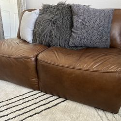 Leather Love Seat 