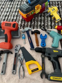 Vtech drill n learn toolbox and Huge lot of play tools 🧰