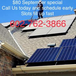 Cleaned Solar Panels
