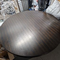 Acacia Wood Round Breakfast Kitchen Dining Table