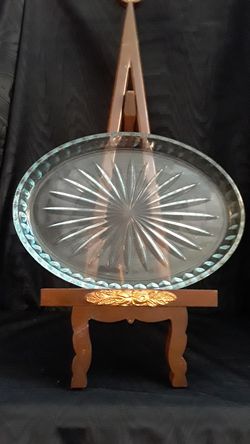 antique glass dish