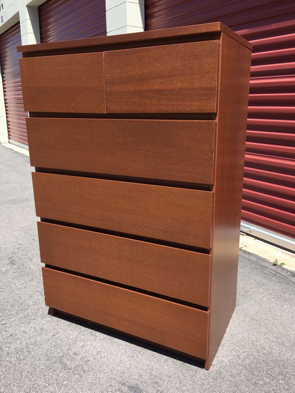 Ikea Malm 6 Drawer Dresser Chest Of Drawers Brown For In Ikea Malm 6 Drawer Dresser Chest Of Drawers Brown