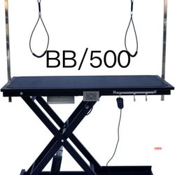 Elite Electric Pet Grooming Table - 110V/220V, Height Adjustable from 8 to 36 Inches, Professional Groomer Recommended, Stylish Black Color
