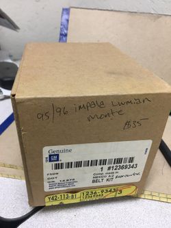 Chevy 95/96 Impala Monte lumina rear center seatbelt gray gm 12369343