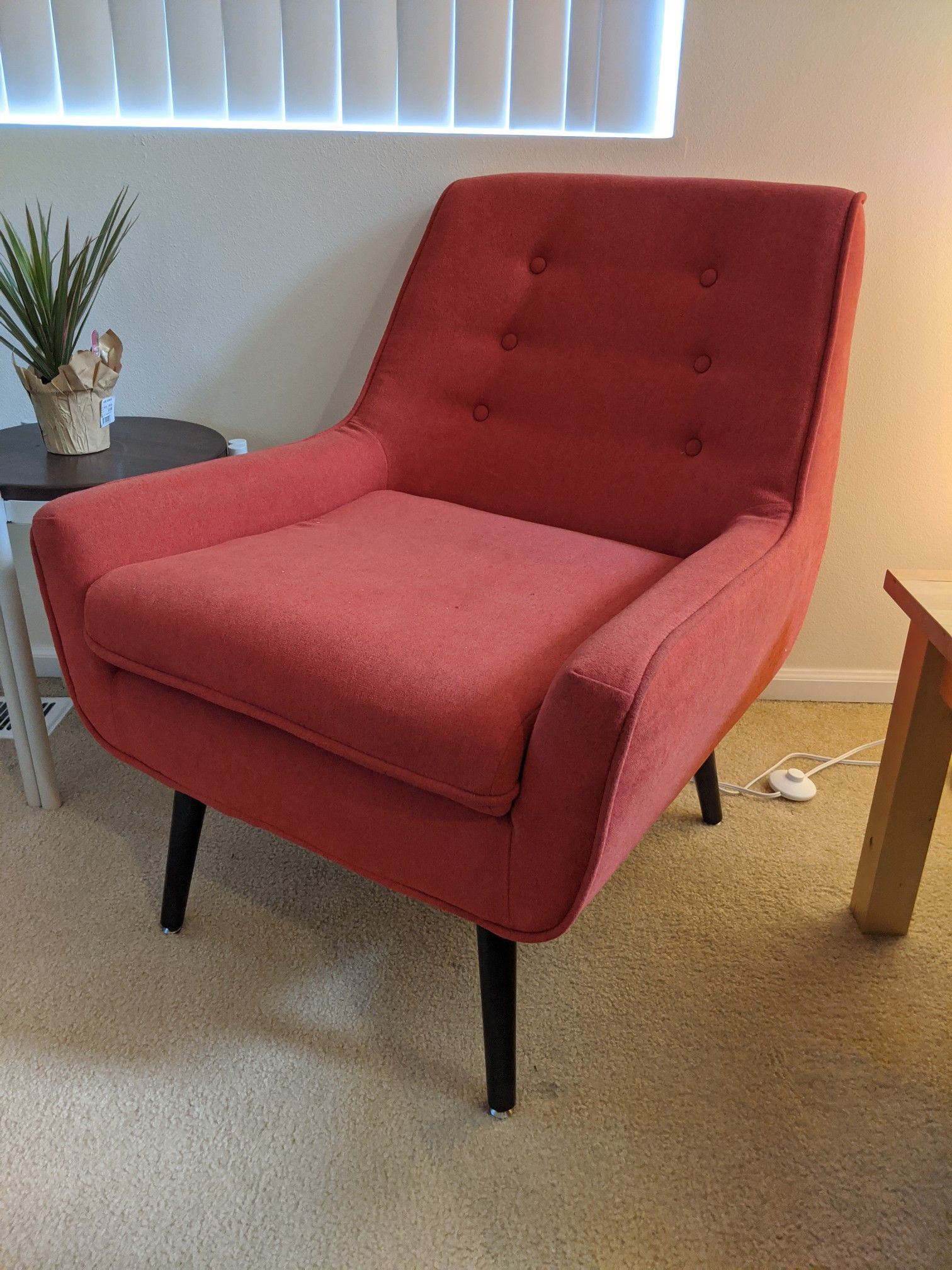 World Market Pimento Orange Accent Chair