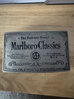 Vintage 1990’s Marlboro Promo Belt Buckle