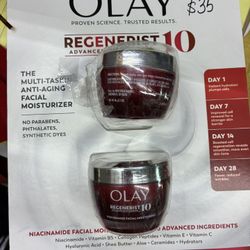 Olay Regenerist 10 Advanced Niacinamide Facial Moisturizer 2-Pack