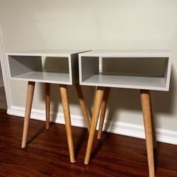 Two Modern End Tables