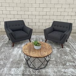 *Free Delivery* Modern Gray Chairs Couch Sofa