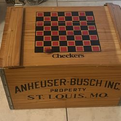 Anheuiser Busch Bottlecap Checkers Box
