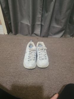 Skechers White Blue Shoes