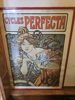 Perfecta Cycles Poster In Frame