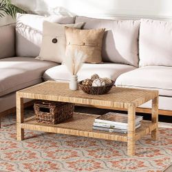 Bo Ho Rattan Rectangular Coffee Table (New)