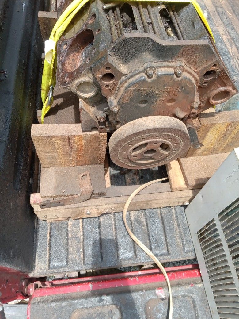 Chevrolet 350 Block And Torque Converter