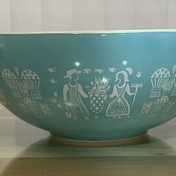 Vintage Pyrex Mixing Bowl 4 Quart Amish Butterprint #444 Like New Condition Shipping Available 