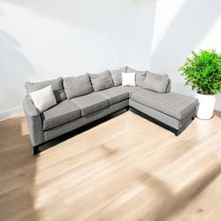 FREE DELIVERY! 🚚  Modern Gray Ashley Sectional – Good Condition!