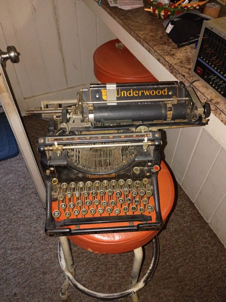 Antique Typewriter Underwood A Very Rare Find I Think It's A