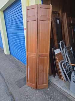 Solid wood 6 panel bifold doors