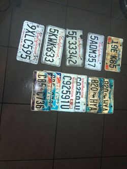 License plates