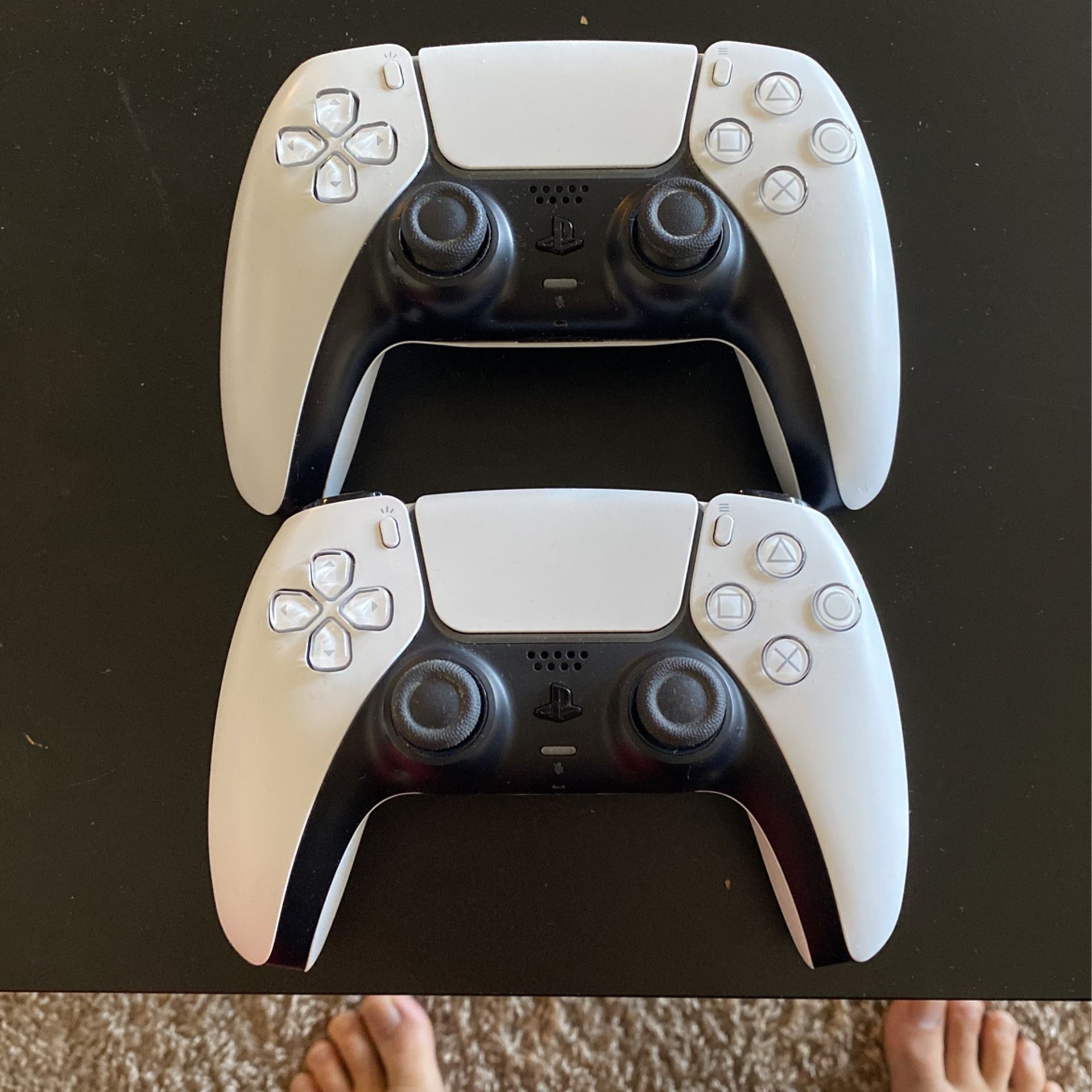 Sony White DualShock PS5 Controllers 