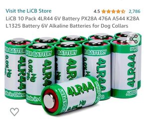LiCB 4LR44 10 Pack of Batteries 