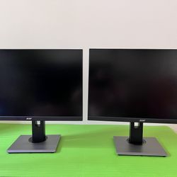 Two Acer B247W 24” IPS Monitor (16:10)