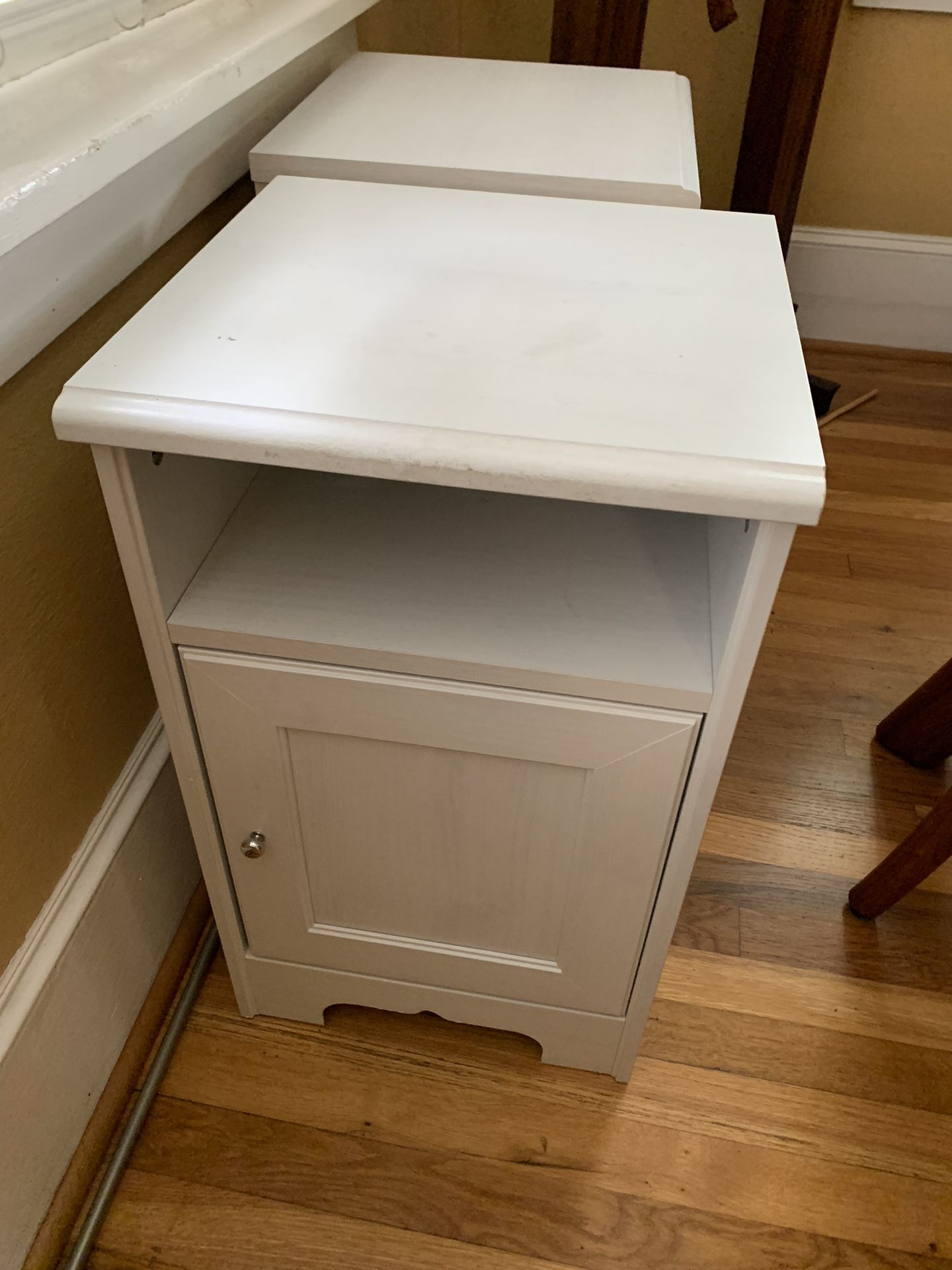 2 IKEA Aspelund Night Stands or End Tables Or Bathroom Cabinet
