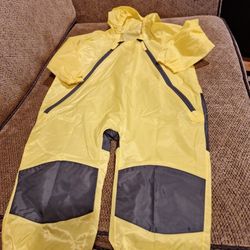 New Carbon Waterproof  Rain Overal  Size 3T