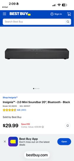 Insignia™ - 2.0 Mini Soundbar