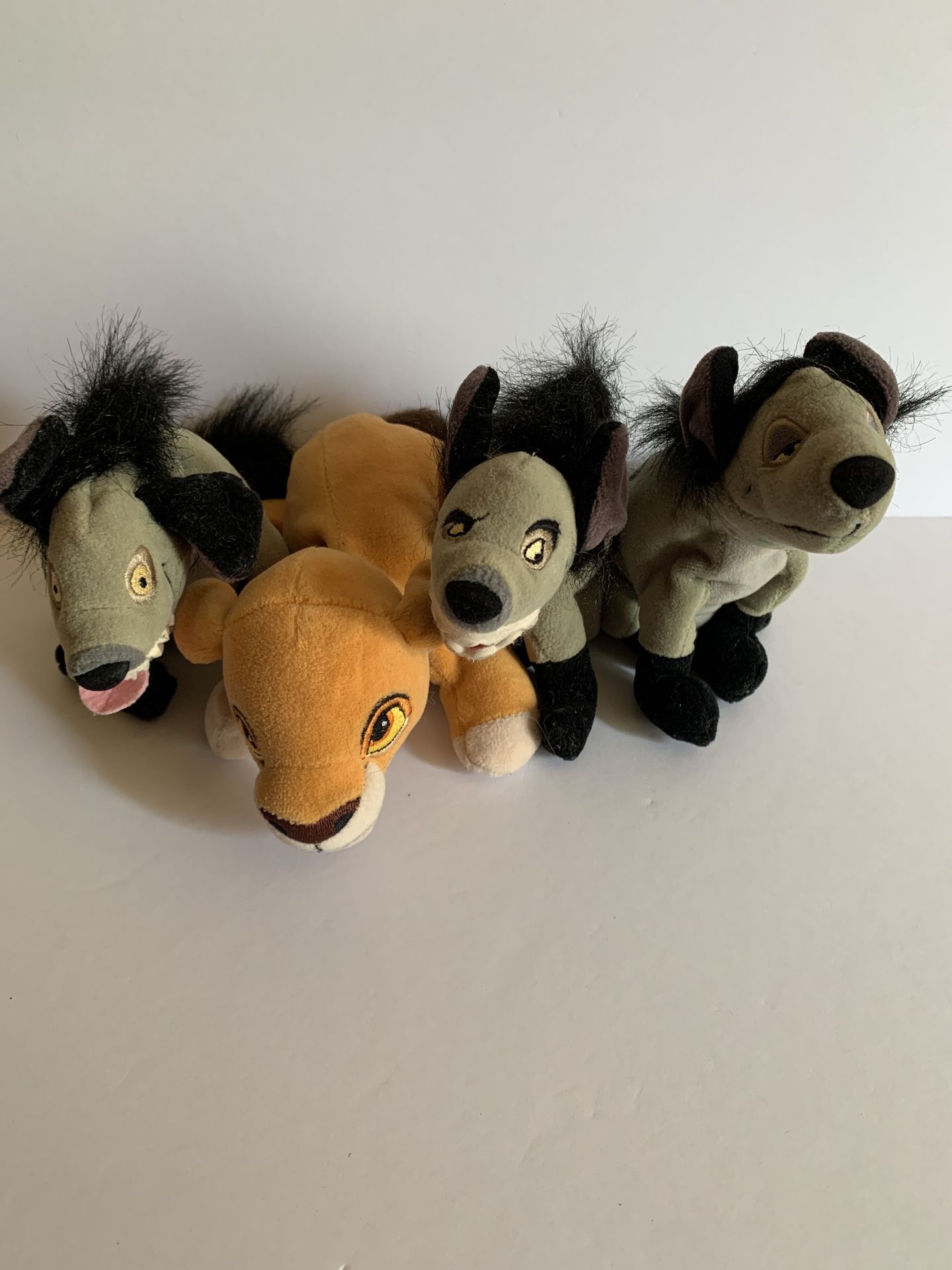 Vintage Lion King Beanbag Plush – Hyenas & Kiara (8”) 🐾