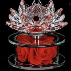 Best Gift for any Occasion! Crystal Flower 🌹 with base of Forever Lasting Roses