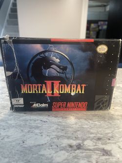 Mortal Kombat 2 Video Game Box Only For Super Nintendo SNES 