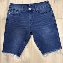 True religion raw edge jorts