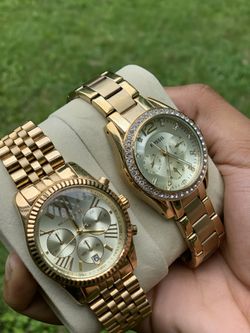 Gold Michael Kors Watch & Gold & Diamond Fossil Watch‼️