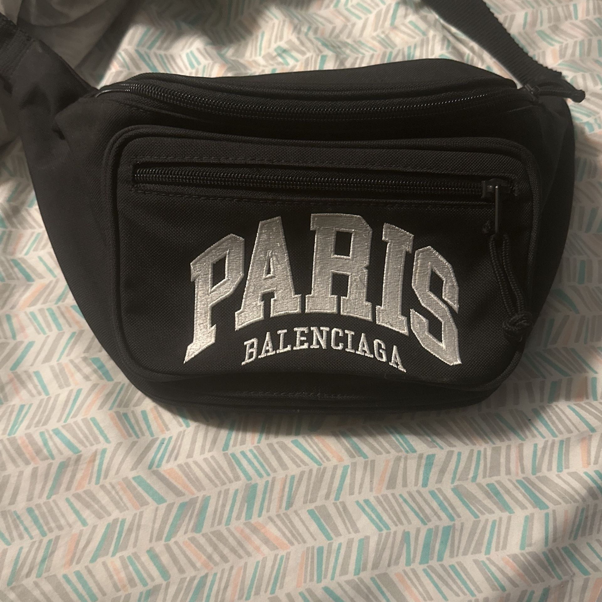 Balenciaga Cities Paris Explorer Nylon Belt Bag