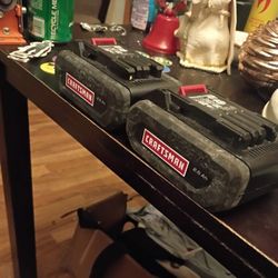 2X Craftsman 2.5 Ah Batteries 