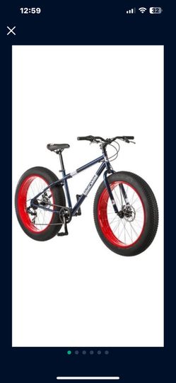Men’s mongoose fat tire mountain bike 26 inch wheel