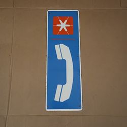 Porcelain Paint Pacific Bell Payphone Sign