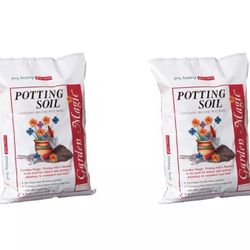 Michigan Peat 5720 Garden Magic Potting Soil Mix, 20 Pound Bag (2 pack) 