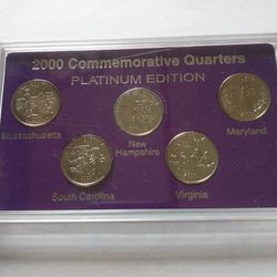 2000 State Quarters Platinum Commemoratives 