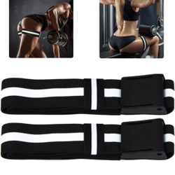 Blood Flow Restriction Bands BFR Booty Squat Resistance Bands for Women Men Butt Thigh 2PCS Wrist Weight

