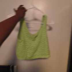 Green Set Shirt/ Skirt