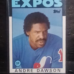 1986!Topps Montreal Expos Andrea Dawson.