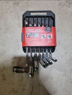 7PC. Craftsman Flex Head Racheting Wrench Set