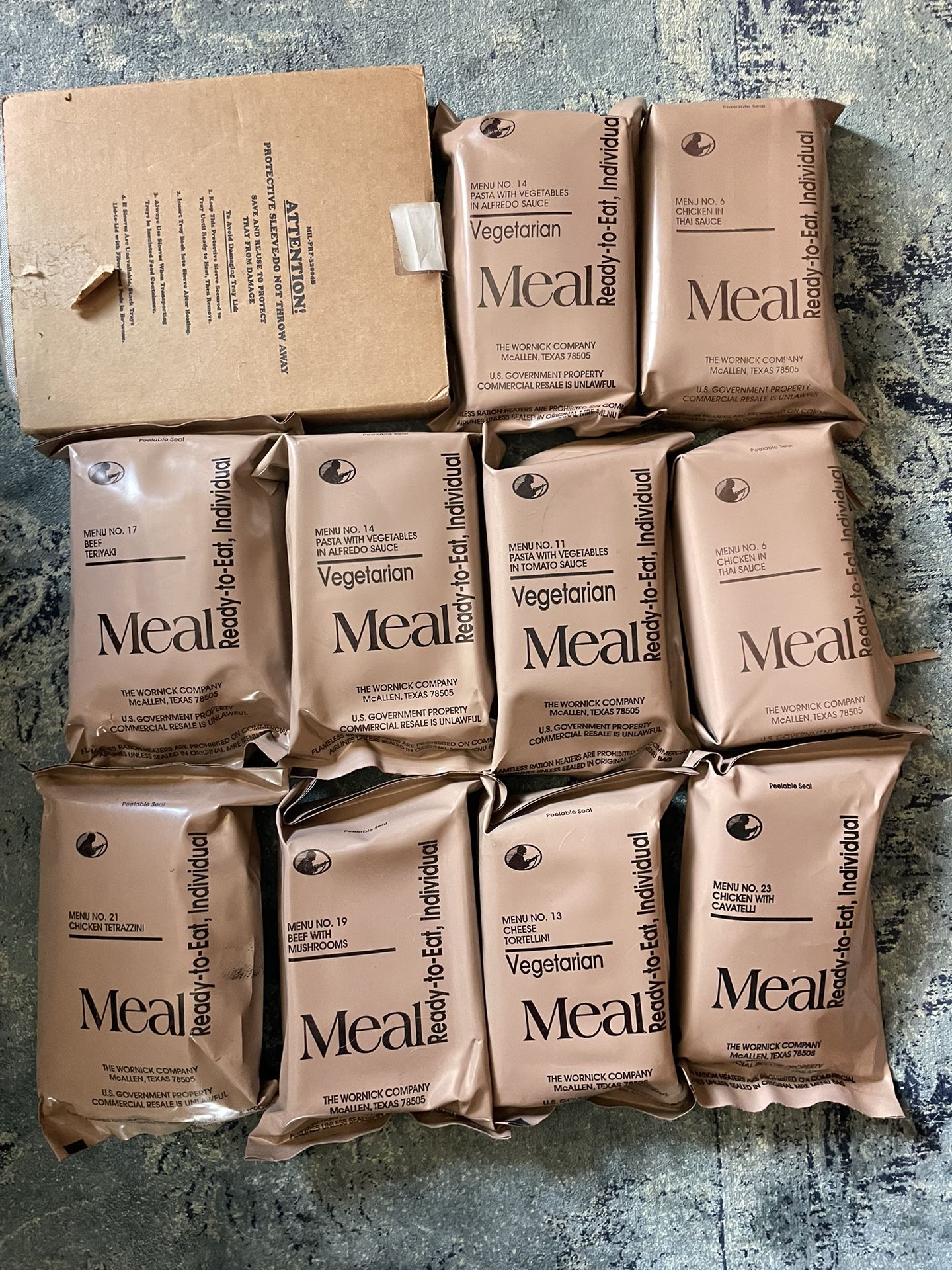 Vintage MRE, Lot 8 Plus rice. 