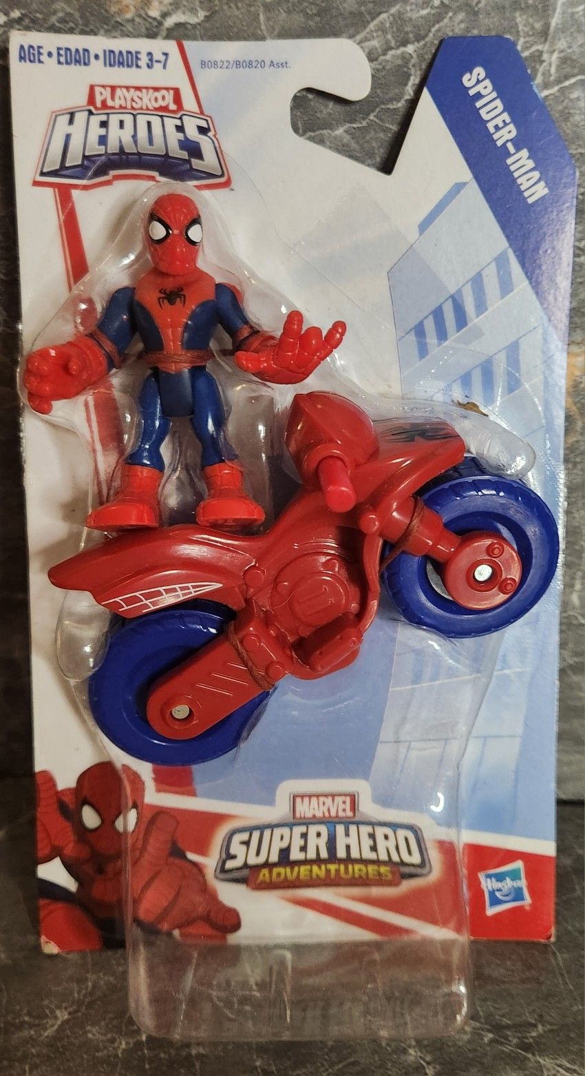 Hasbro Playskool Heroes Marvel Super Hero Adventures Spider-Man & Motorcycle